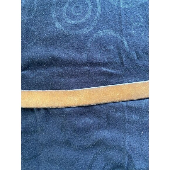 Vintage 60’s/70’s Leather Belt With Double Solid Brass Buckle. Daisy Cutout. OS. - Picture 11 of 15